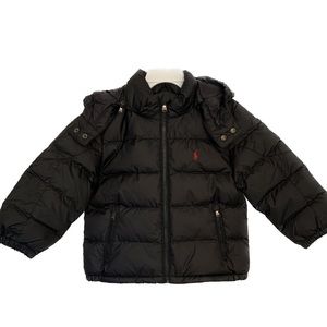Toddler Boys Ralph Lauren Black Winter Coat 3T
